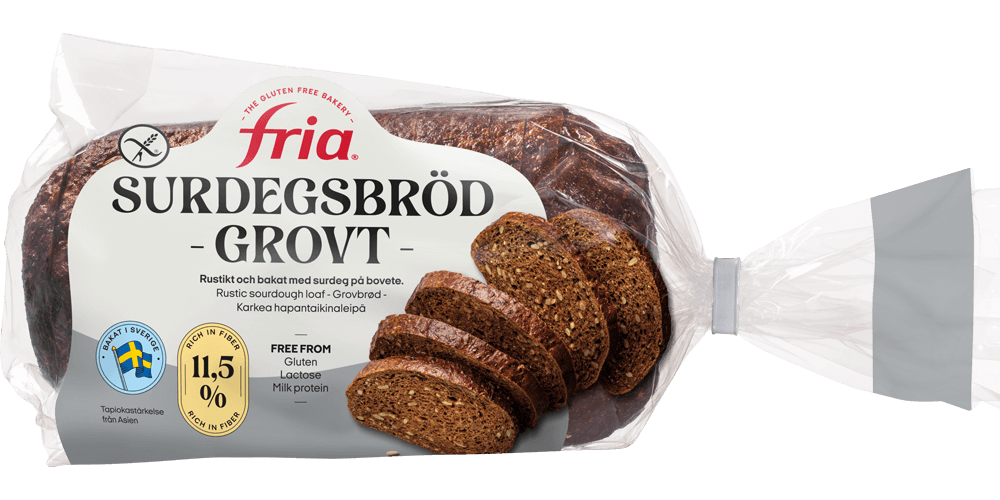 Glutenfritt Grovt Surdegsbröd