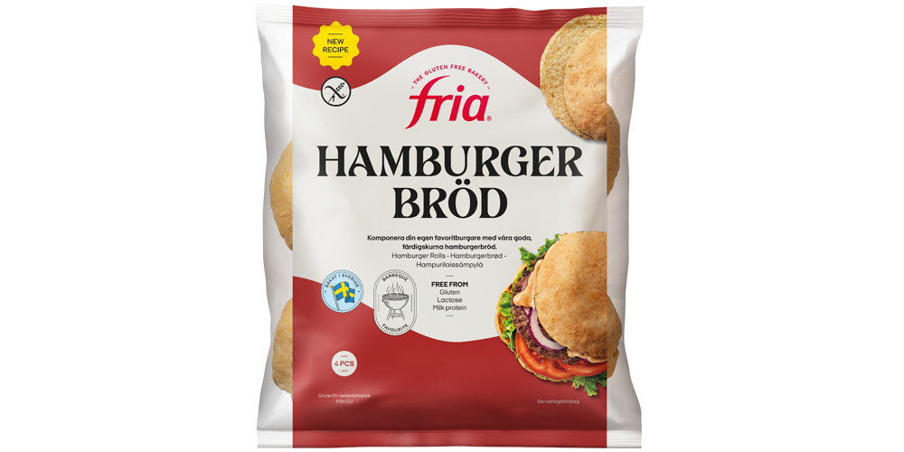 Glutenfria Hamburgebröd
