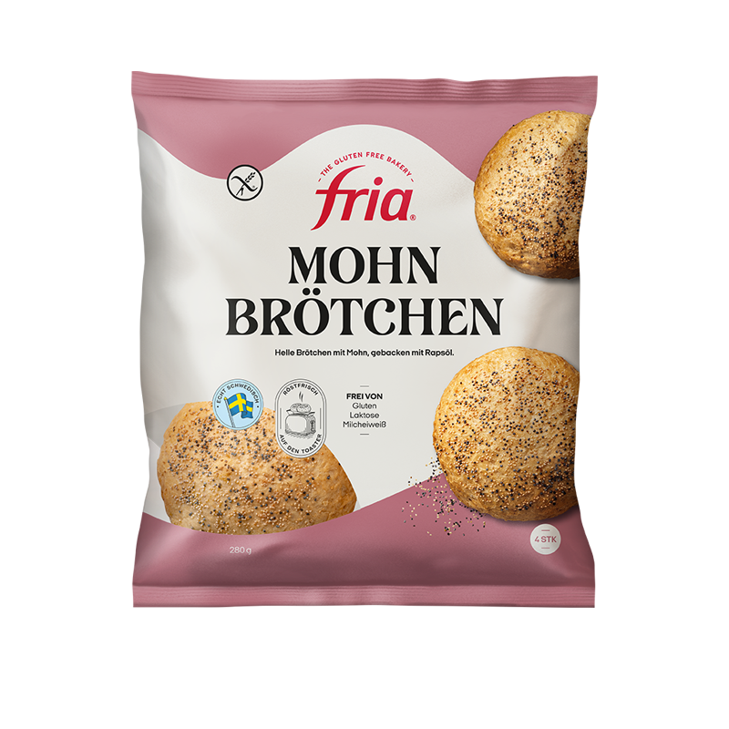 Glutenfreies mohnbrötchen