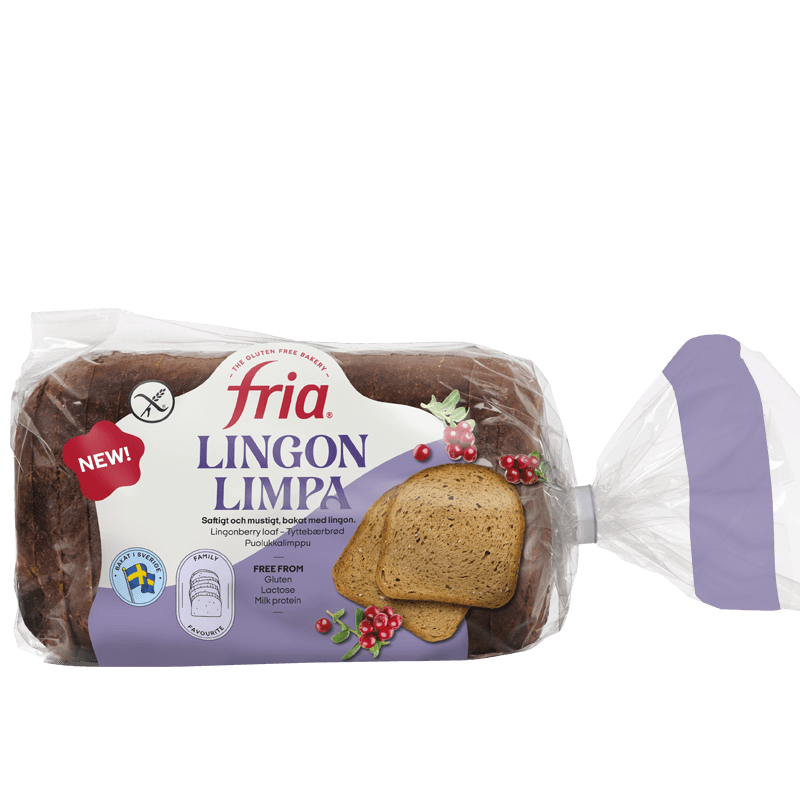 Glutenfri lingonlimpa
