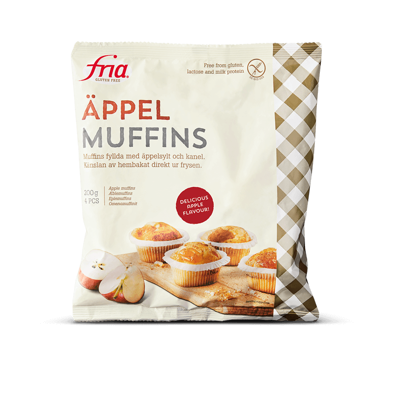 Gluten-free apple muffins Fria